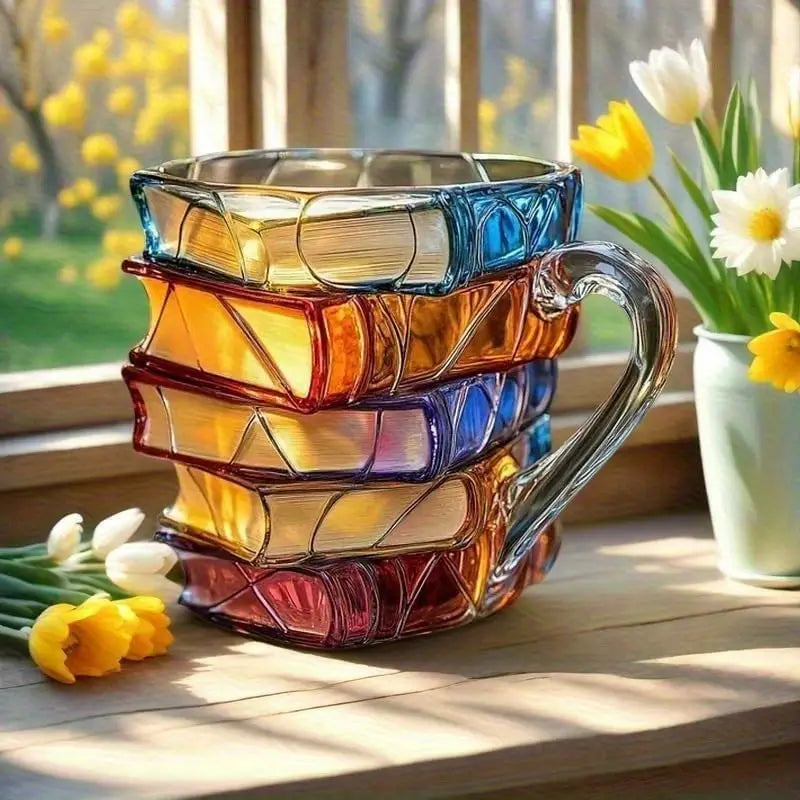 ☕【Korlátozott ideig érvényes kedvezmény🔥】Legkelendőbb kávéscsésze📚3D festett, könyv alakú kávéscsésze