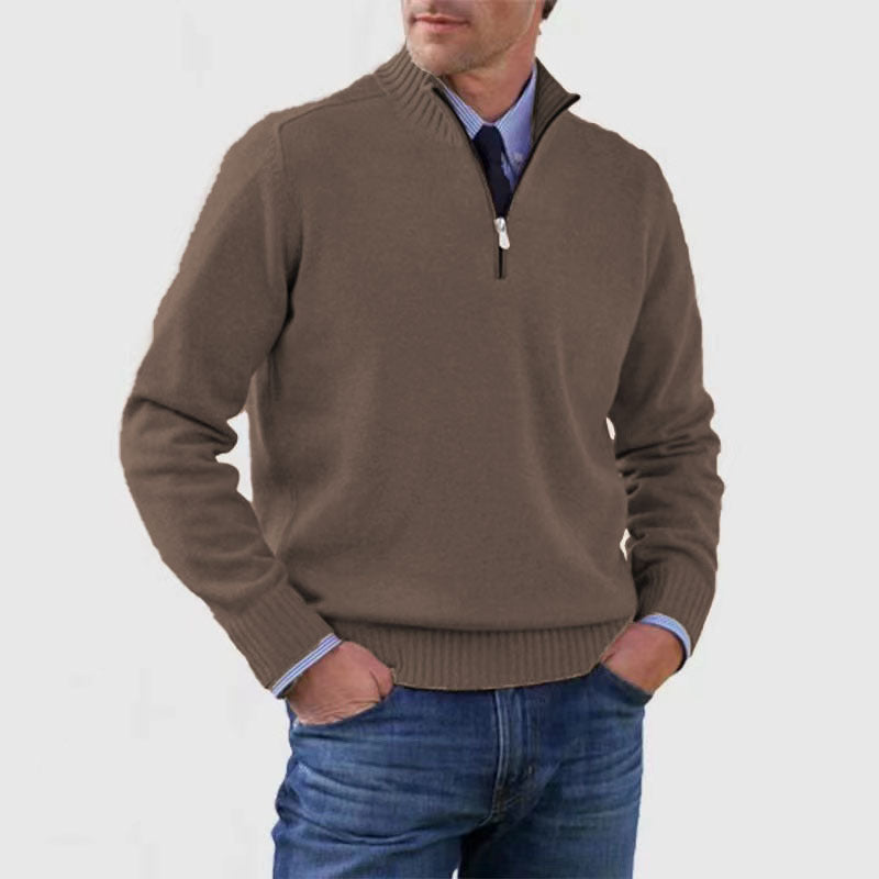 ✔😃【L-5XL】Népszerű meleg cipzáras pulóverek ősszel és télen