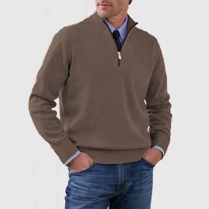 ✔😃【L-5XL】Népszerű meleg cipzáras pulóverek ősszel és télen