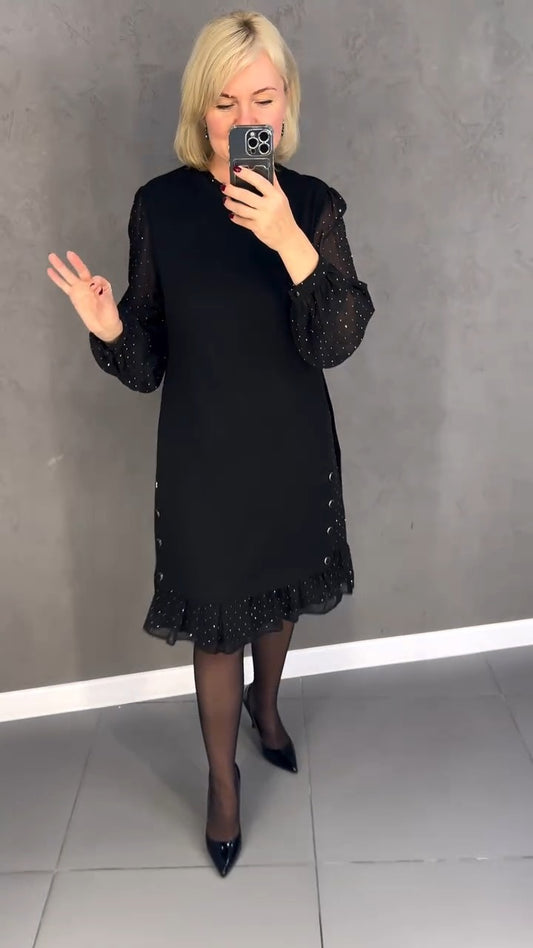 💖【S-5XL】Új, elegáns, kiváló minőségű őszi és téli ruha