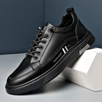 【39-44】2026 Męskie oddychające skórzane buty biznesowe casual