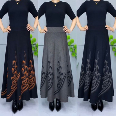 👗🎀【S-3XL】Őszi-téli vastagított gyapjúszoknya