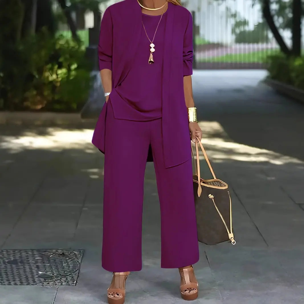 🧥【S-5XL】Elegancki damski komplet 3-częściowy o luźnym kroju🍂