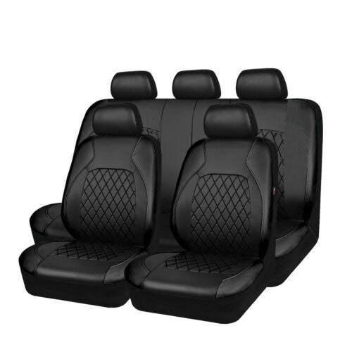 🚗🚗🤩 Uniwersalny zestaw pokrowców na fotele samochodowe z miękkiej skóry z oddychającą siateczką ✨ Szybka wysyłka, ograniczona oferta, dostępny zapas – Nie przegap