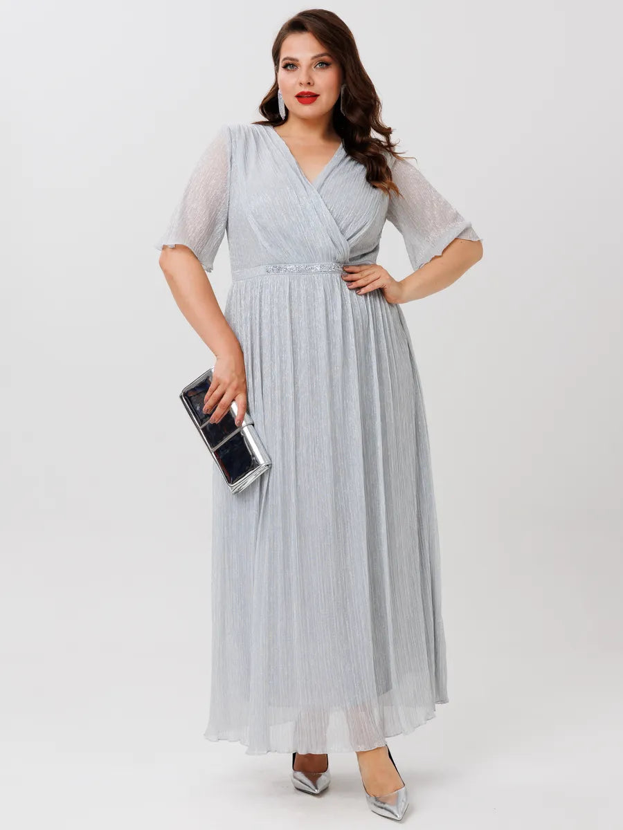 [S-5XL]👗Sukienka z błyszczącym gradientem｜Lekka i zwiewna｜Elegancka i odmładzająca