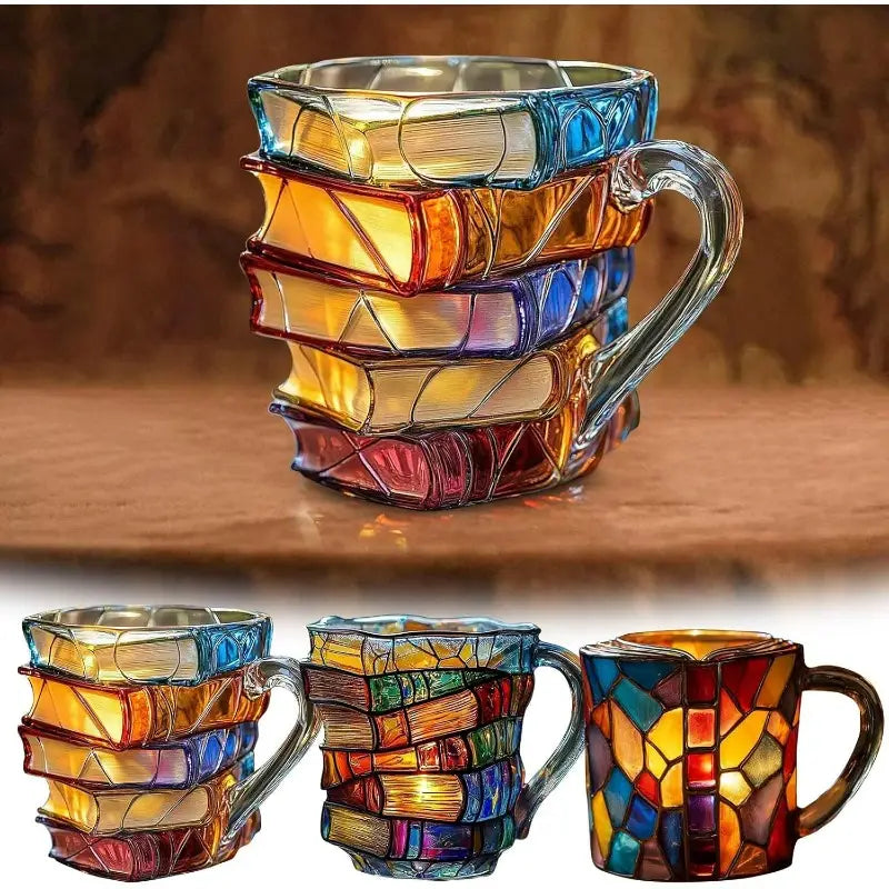 ☕【Korlátozott ideig érvényes kedvezmény🔥】Legkelendőbb kávéscsésze📚3D festett, könyv alakú kávéscsésze