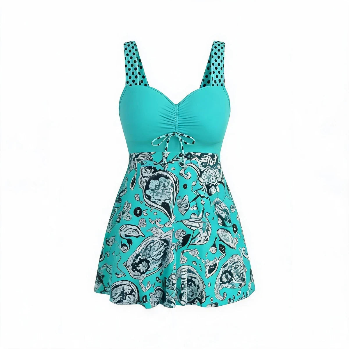 🏖️👙🌴【S-4XL】Stílusos mintás plus size női fürdőruha