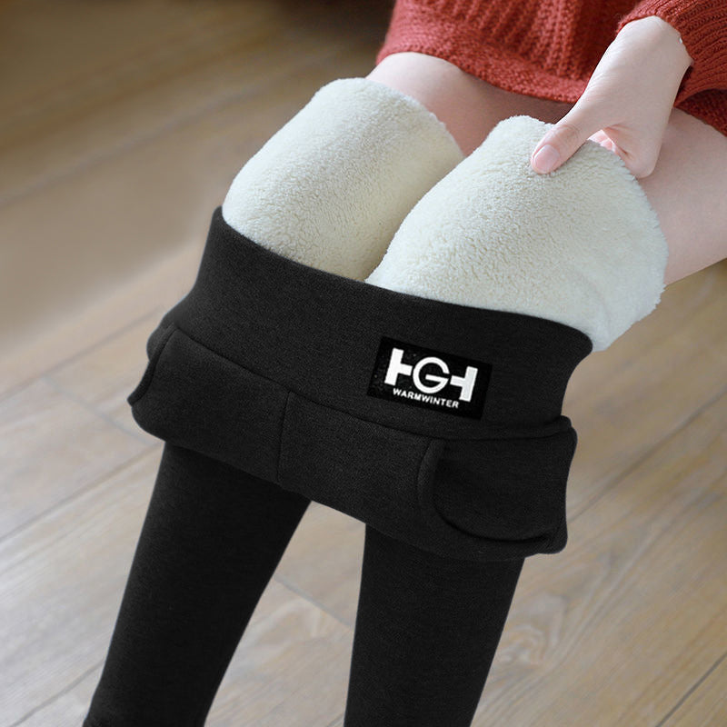 🌟Meleg egész télen🔥【M-3XL】Vasson vastagított bársonyos juhgyapjúból készült felsőruházat, osztrák bársony őszi és téli leggings