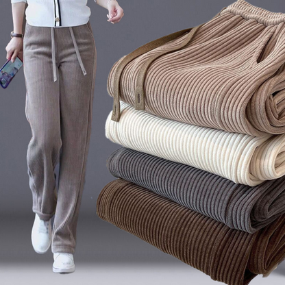 ✨✨【M-3XL】Új bársony lezser bő szárú nadrág, nagyon kényelmes viselet