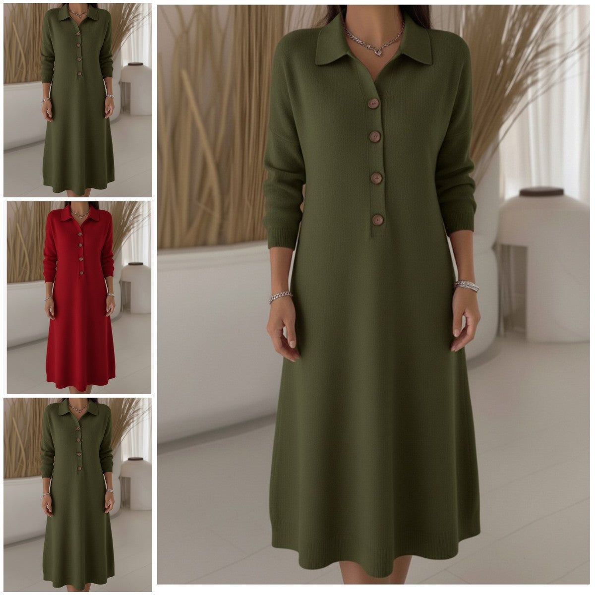 🔥👗【S - 3XL】Új kötött ruha a 2026-os őszi/téli szezonra