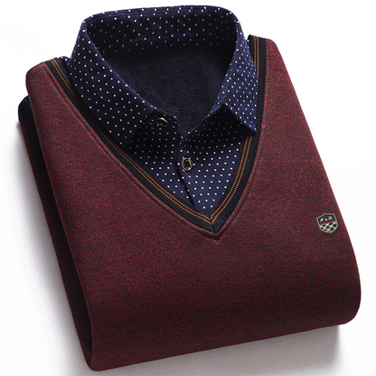 👔 [M-4XL] Meleg, vastag, vastag bársonyos férfiing