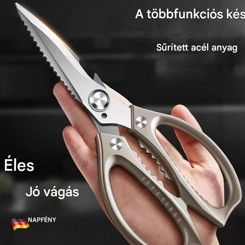 🔥Új fejlesztés🍖 Többfunkciós, nagy teljesítményű konyhai olló ✂️👨‍🍳
