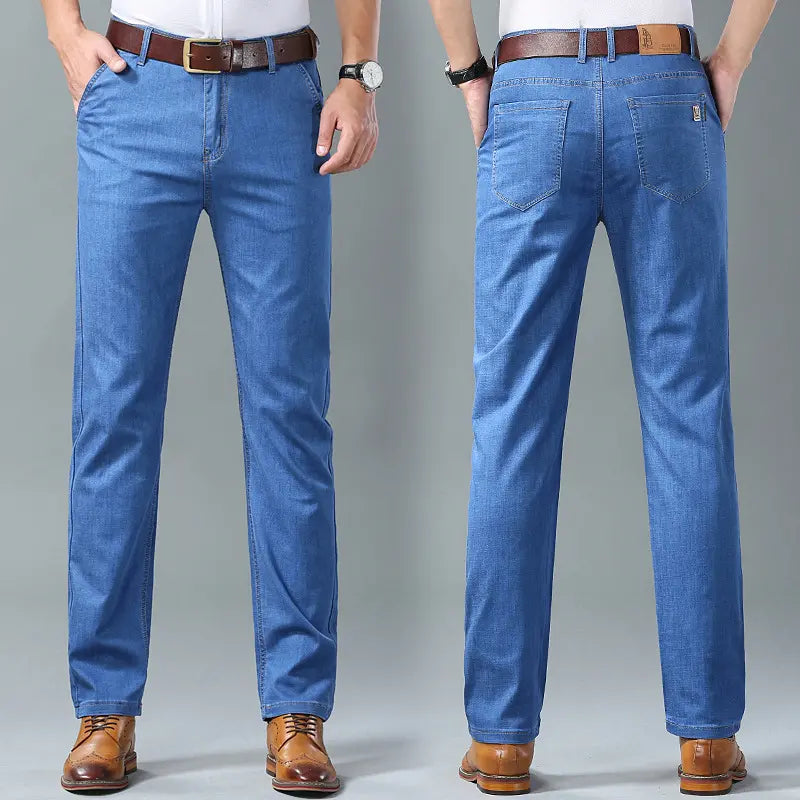 👖👖2026-os egyszerű, lezser és sokoldalú férfi nagyméretű farmer👍