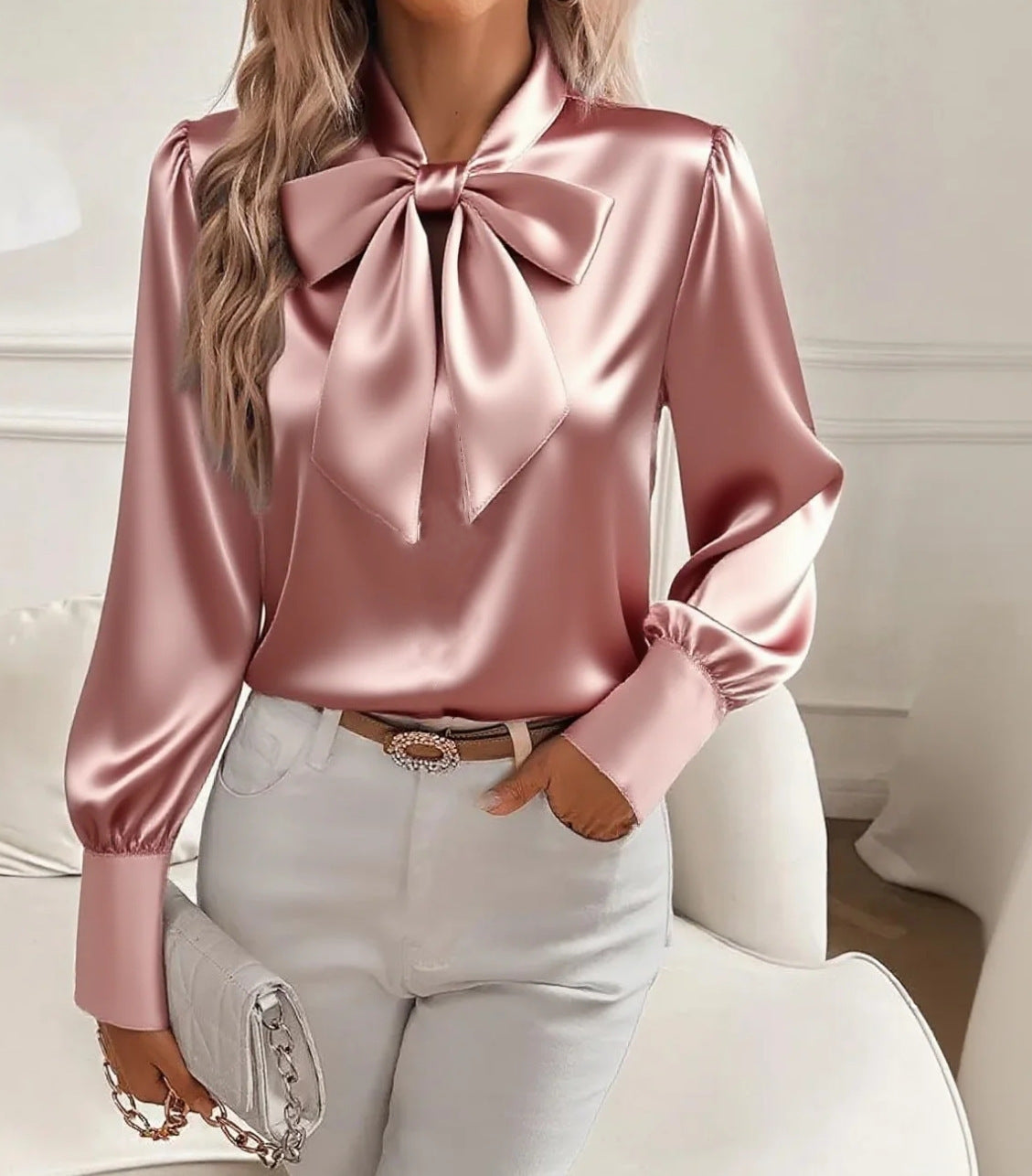 🎀【Őszi és téli újdonság】✨Divatos selyem ing 2025 elegáns stílusért - puha anyag, modern szabás és tökéletes választás mindennapi viseletre