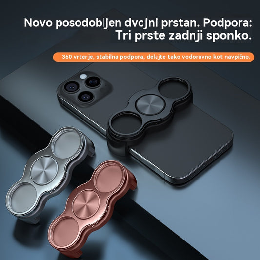🔥Trijeprstni zadnji obroček s sponko se vrti in zloži v stojalo za telefon Specifikacije