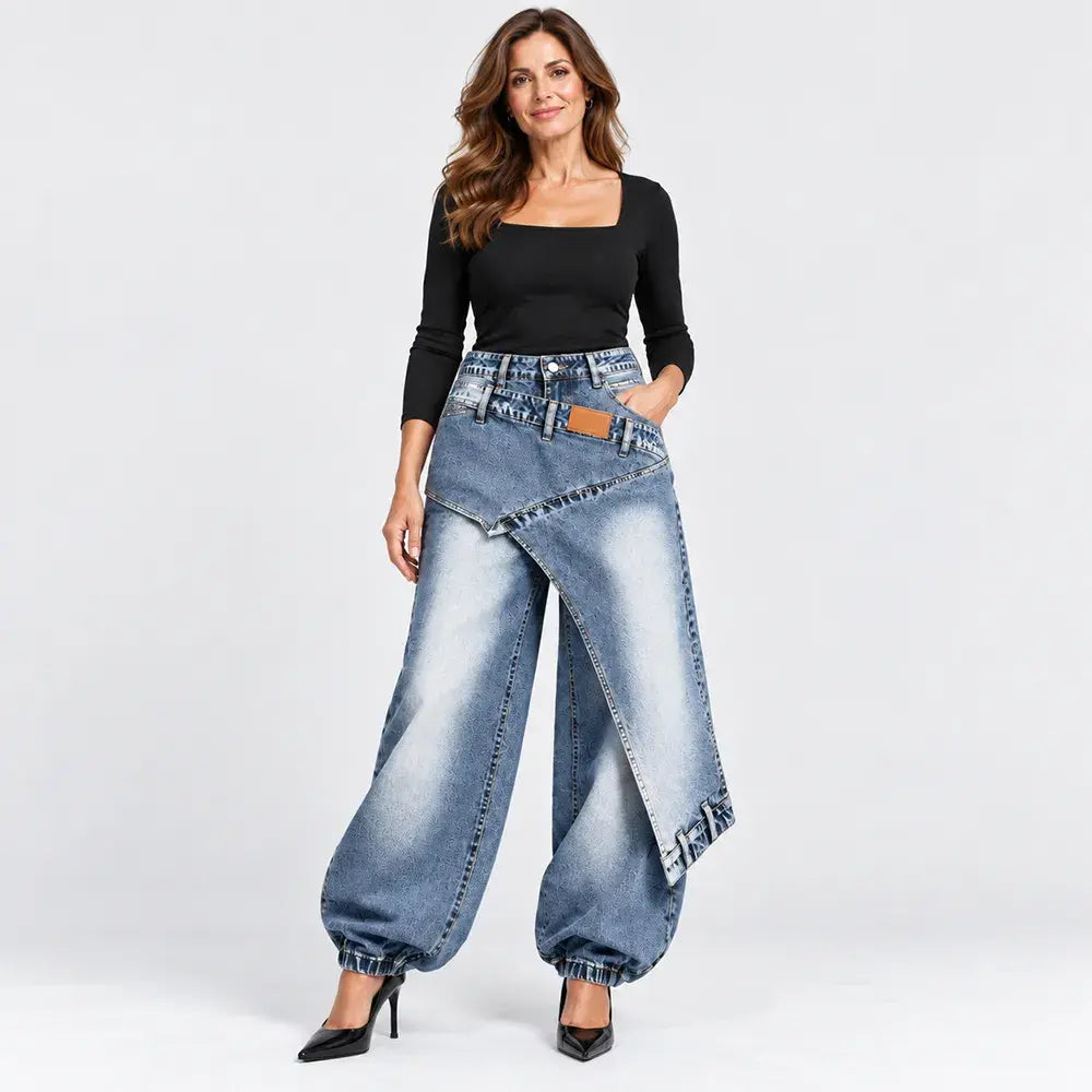 👖【XS-3XL】Stílusos és kényelmes, bő szárú farmer ✨💞