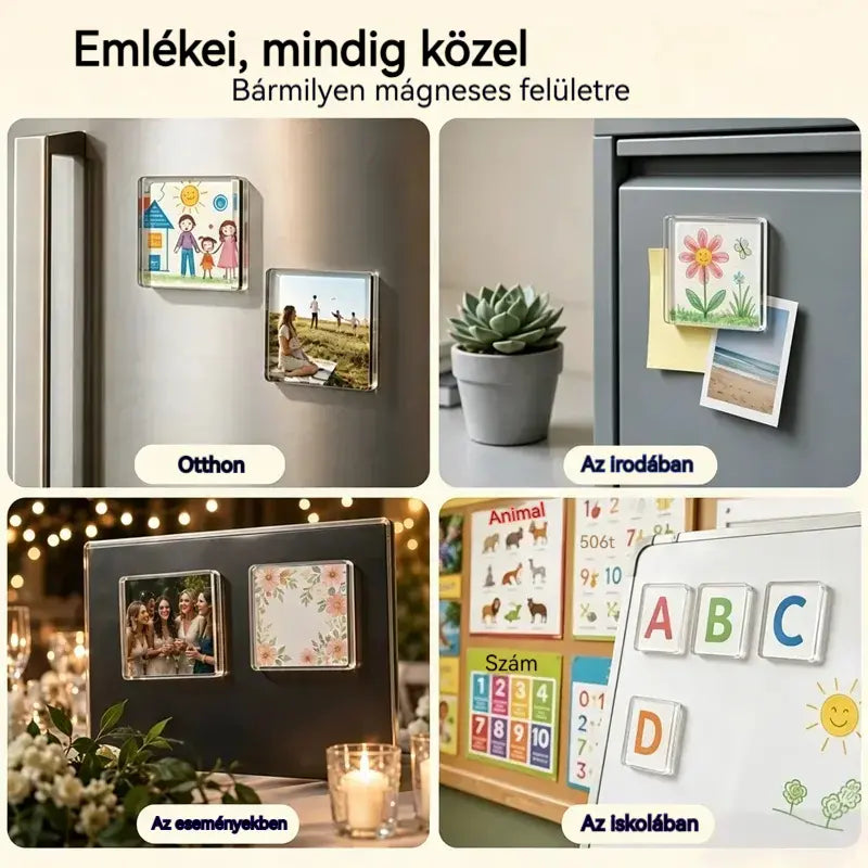 🧲✨【20 darab 9500 Ft】 Átlátszó hűtőmágnesek saját kezűleg | Alkosd meg saját emlékeidet