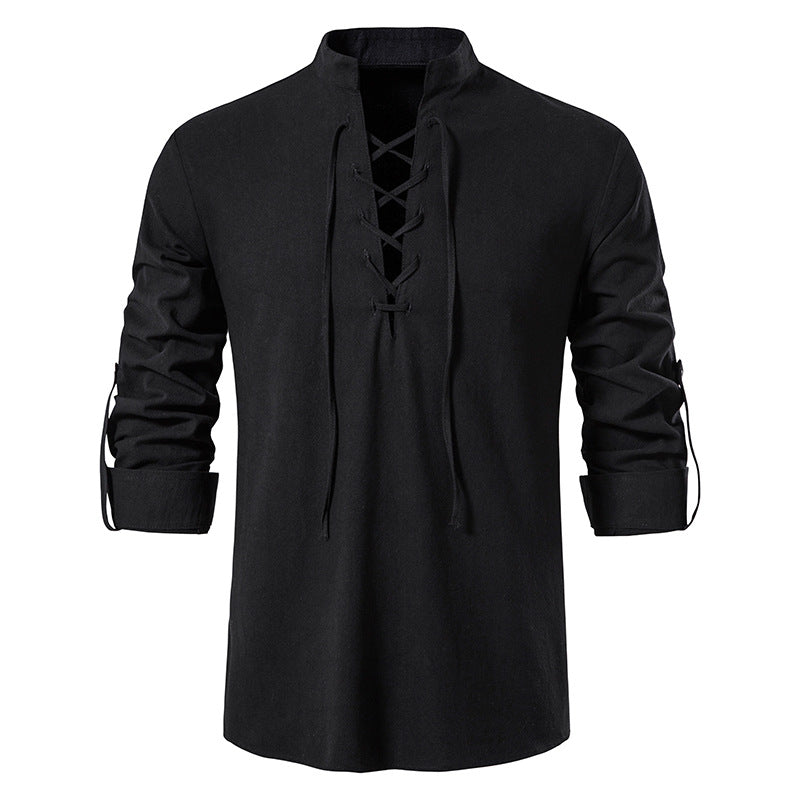 🌹【S-4XL】 férfi pamut és vászon ingek, laza és légáteresztő
