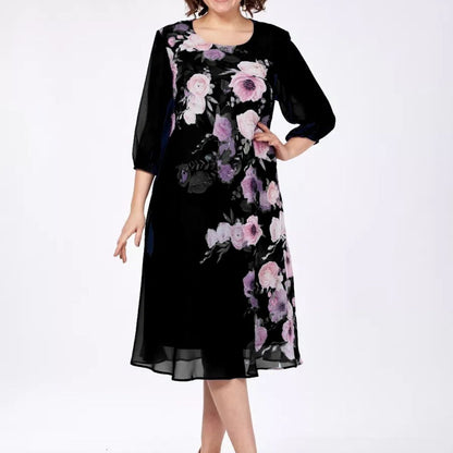 🌸💕【S-5XL】Νέο κομψό φόρεμα με φλοράλ print για την άνοιξη/καλοκαίρι του 2026🌷💃