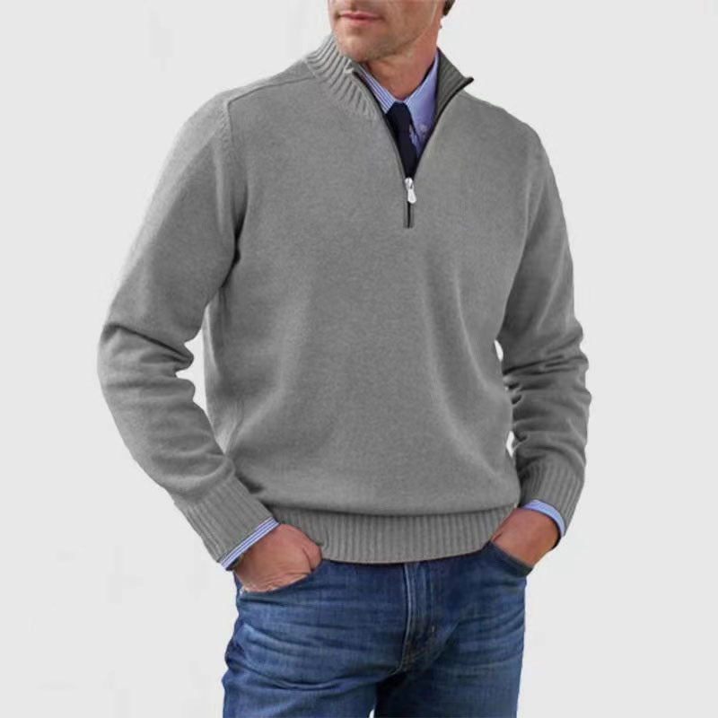 ✔😃【L-5XL】Népszerű meleg cipzáras pulóverek ősszel és télen