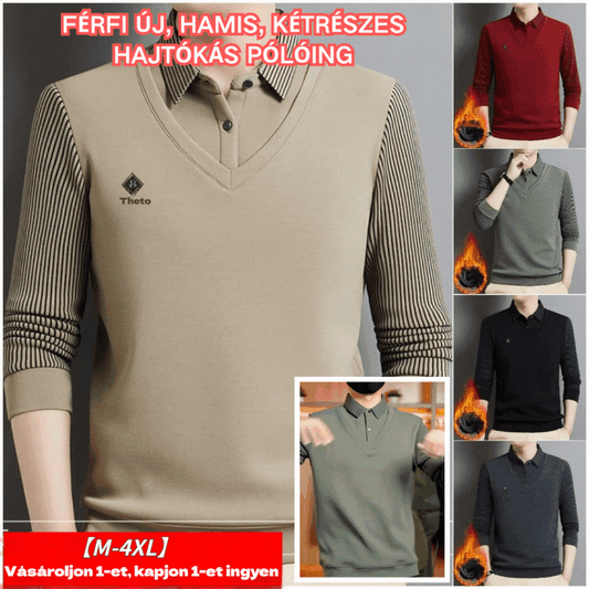 👔【M-4XL】Ανδρικό ζεστό τοπ δύο τεμαχίων από κασμίρ υψηλής ποιότητας, όλα σε ένα