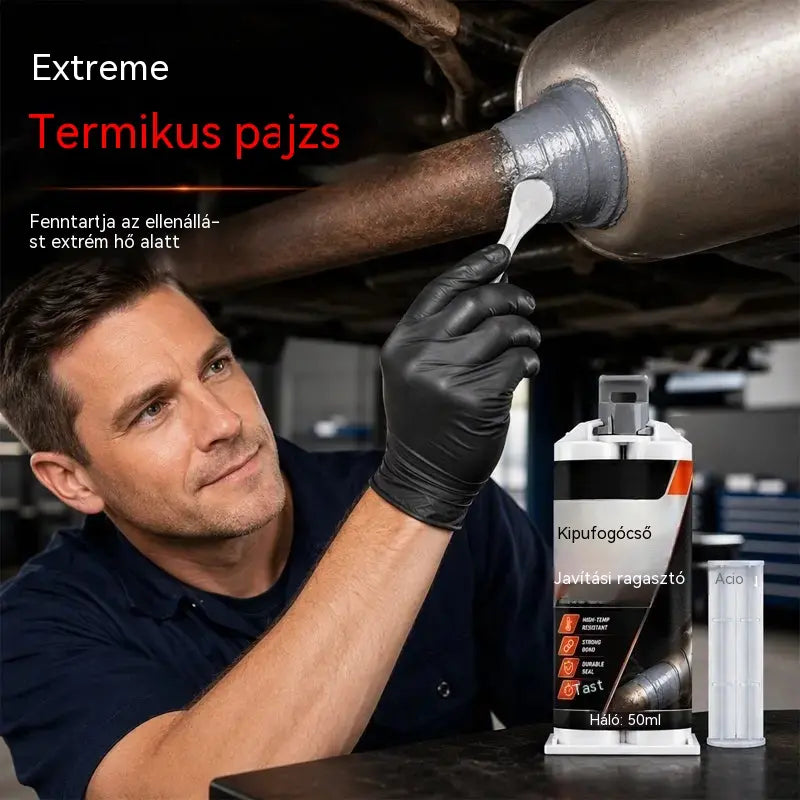 🥳💞 Több mint 50 000 eladott darab! ⭐🔧 Magas hőmérsékletű kipufogó javító gitt: kifejezetten acélhoz fejlesztették ki; erős, tartós kötést biztosít, amely ellenáll a szélsőséges hőnek és rezgésnek. 🚗✅