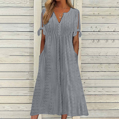 💋【🏆Legnépszerűbb】Egyszerű, plus size női ruha egyszínű szabásmintával, laza és lezser ✅️ Utánvétes fizetés