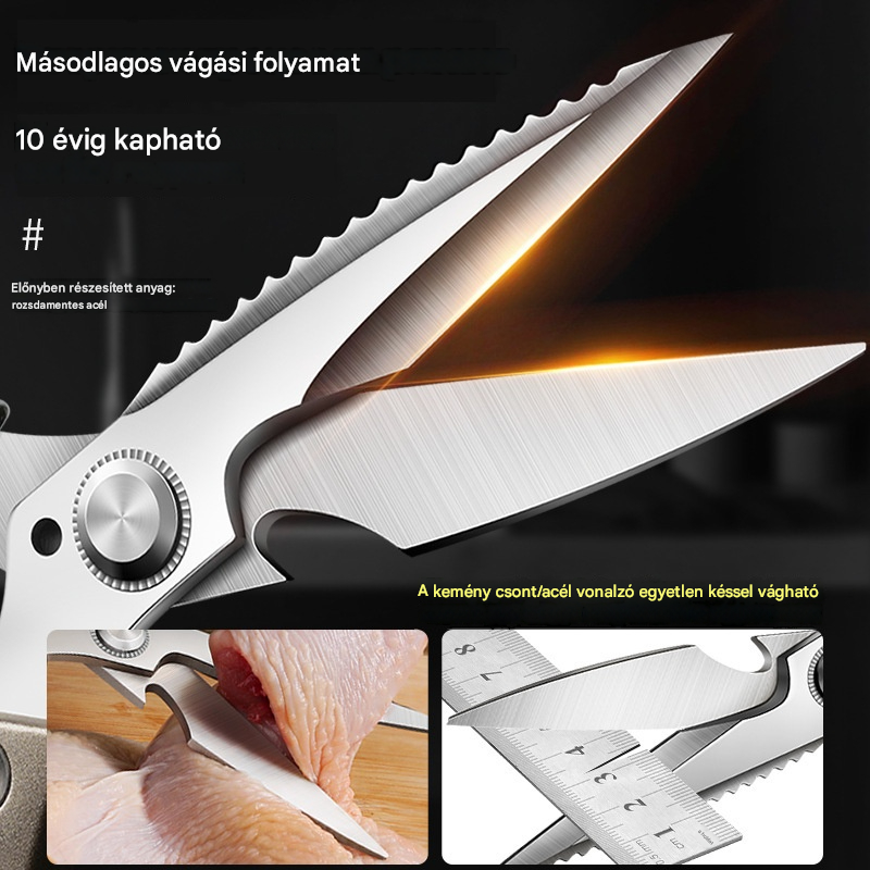 🔥Új fejlesztés🍖 Többfunkciós, nagy teljesítményű konyhai olló ✂️👨‍🍳