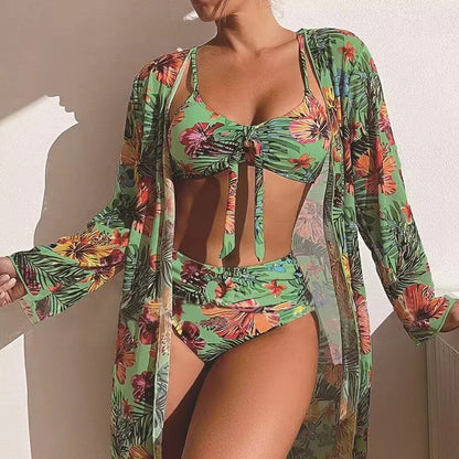 👙☀️【40-90kg】2026 Új, háromrészes fürdőruha szett