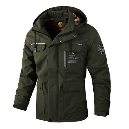 🎆【M-6XL】Νέο ζεστό ανδρικό μπουφάν αντιανεμικό και αδιάβροχο για το φθινόπωρο-χειμώνα