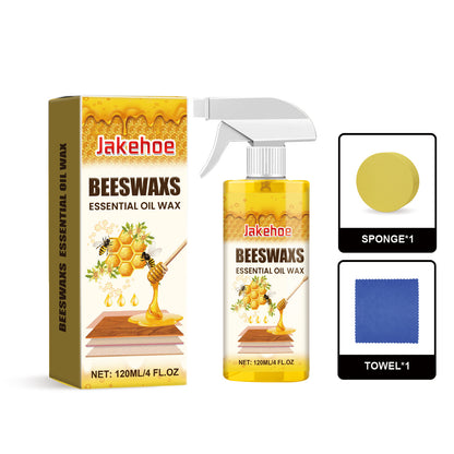 【Vásároljon 1-et, kapjon 1-t ingyen】120 ml-es fa polírozó spray (szivaccsal és kendővel) bútorok ápolására, repedések megelőzésére és a festék védelmére.