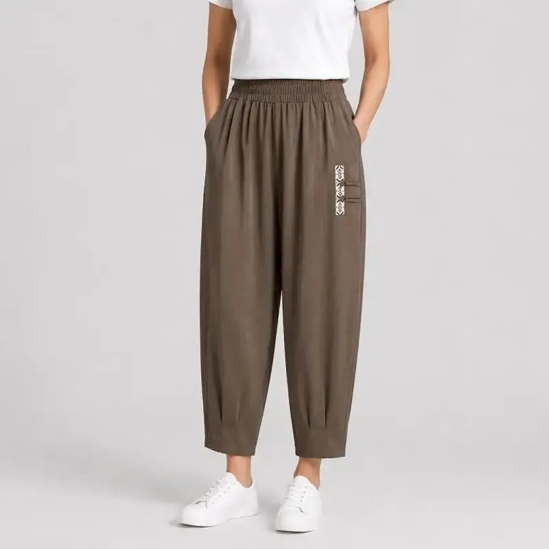 🔥🔥【M–4XL】 👖 Könnyű és légáteresztő nyári pamut-lenvászon nadrág - modern, lezser, bokáig érő nadrág