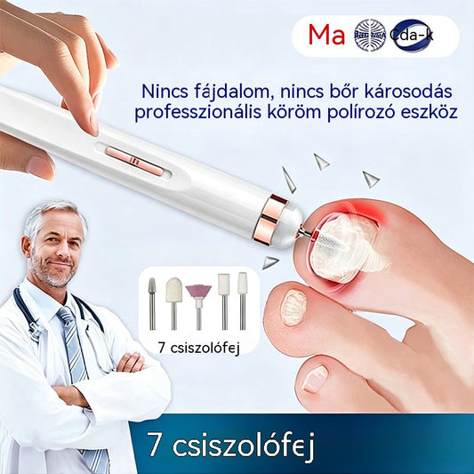 🦶🦶 Elektromos körömreszelő gombagombára, egy kis elektromos körömreszelő.