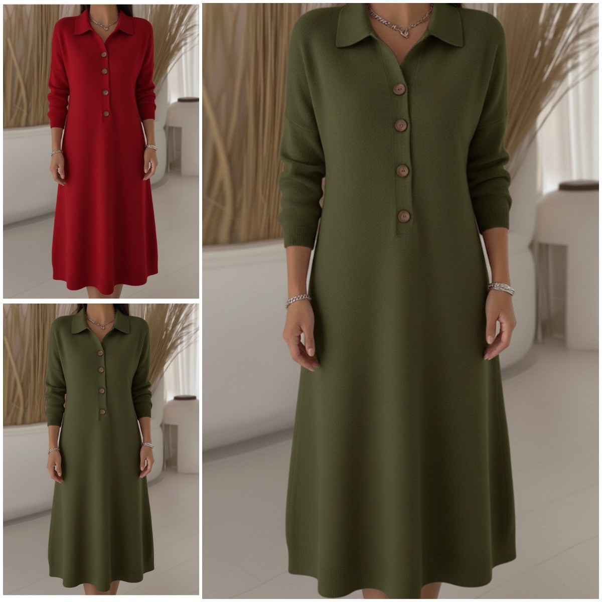 🔥👗【S - 3XL】Új kötött ruha a 2026-os őszi/téli szezonra
