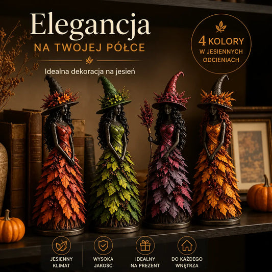 🧙‍♀️Ograniczona czasowo zniżka 50%‍♀️ Zaczarowana figurka jesiennej wiedźmy-4339638