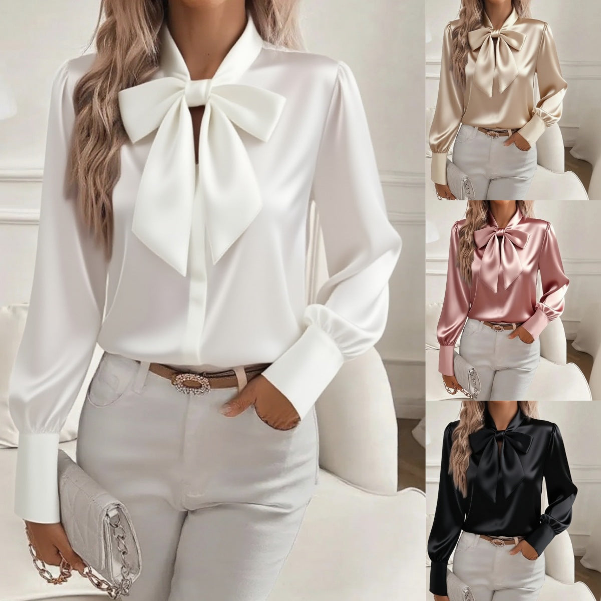 🎀【Őszi és téli újdonság】✨Divatos selyem ing 2025 elegáns stílusért - puha anyag, modern szabás és tökéletes választás mindennapi viseletre