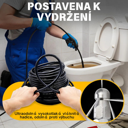 💦 50% KEDVEZMÉNY MOST! 🚿 5800 PSI csatornatisztító készlet – nagynyomású fúvóka és tömlő eltömődött csatornákhoz/csövekhez 🔧📦