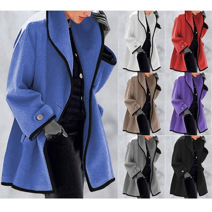 🥰【S-5XL】Νέο ζεστό μάλλινο παλτό για το φθινόπωρο και τον χειμώνα