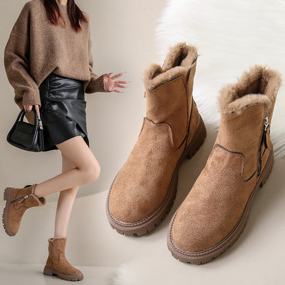 🎀👢【36-43】Női hótaposó pamut velúr cipő--Bélelt és meleg