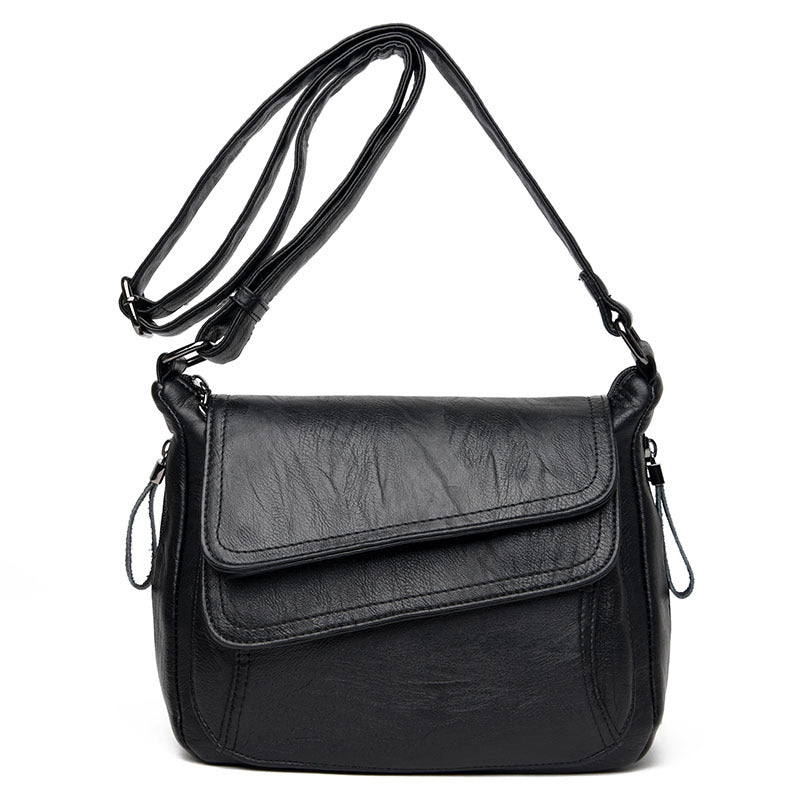 👜✨ Elegáns válltáska kiváló minőségű, puha bőrből, slágertermék női táska