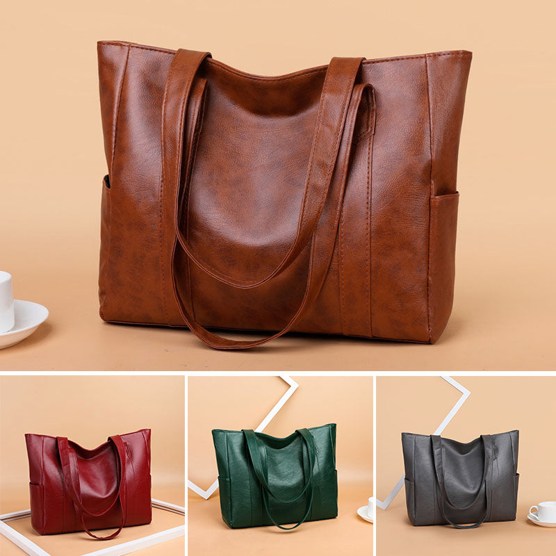 ✨👜【Nagy kapacitású】Női puha bőr válltáska