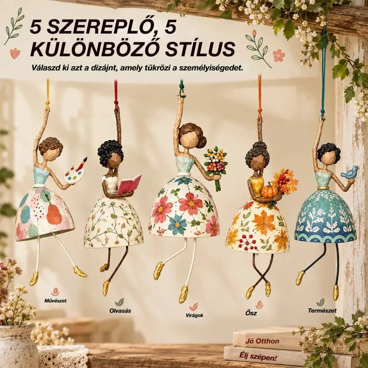 ✨ Vidám, függő dekoráció táncos stílusban