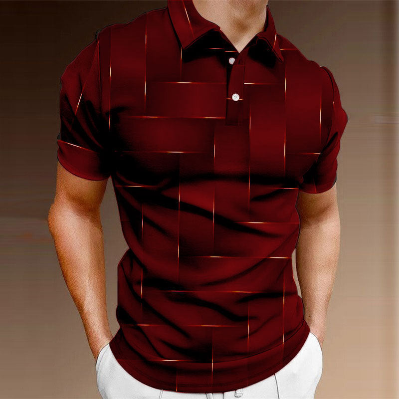 ✨✨【💥 S-5XL】Καλοκαίρι Νέα μόδα Casual κουμπιά Μπλούζες Κοντό μανίκι Πουκάμισα Άνδρες Polo Shirts