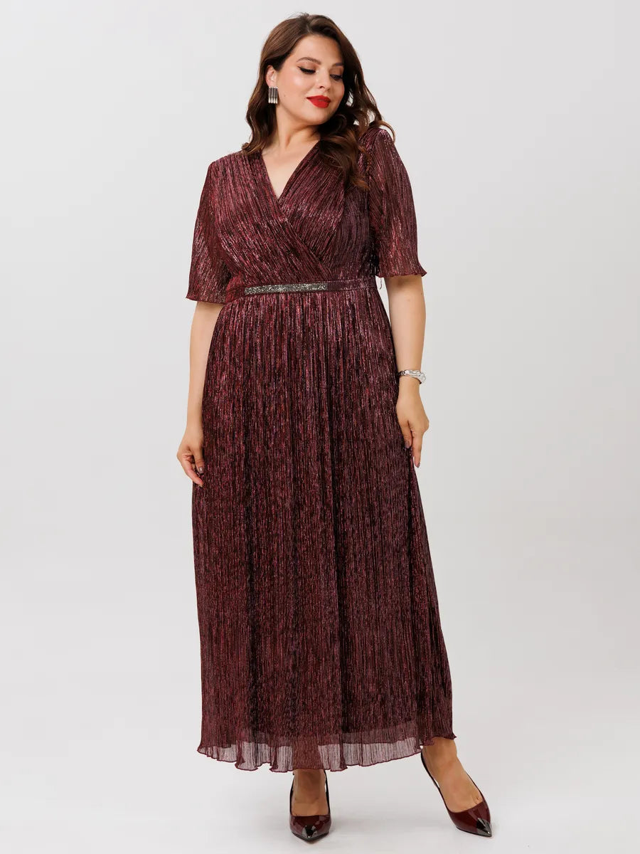 [S-5XL]👗Sukienka z błyszczącym gradientem｜Lekka i zwiewna｜Elegancka i odmładzająca