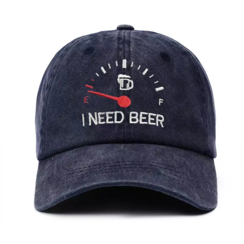 🔥 Utolsó nap az 50%-os kedvezményhez – 🍺 „Sörre van szükségem” (I NEED BEER) hímzett sapka – Uniszex, különleges sapka 🧢