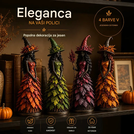 🧙‍♀️50 % časovno omejen popust🧙‍♀️ Začarana jesenska figurica čarovnice-4337365