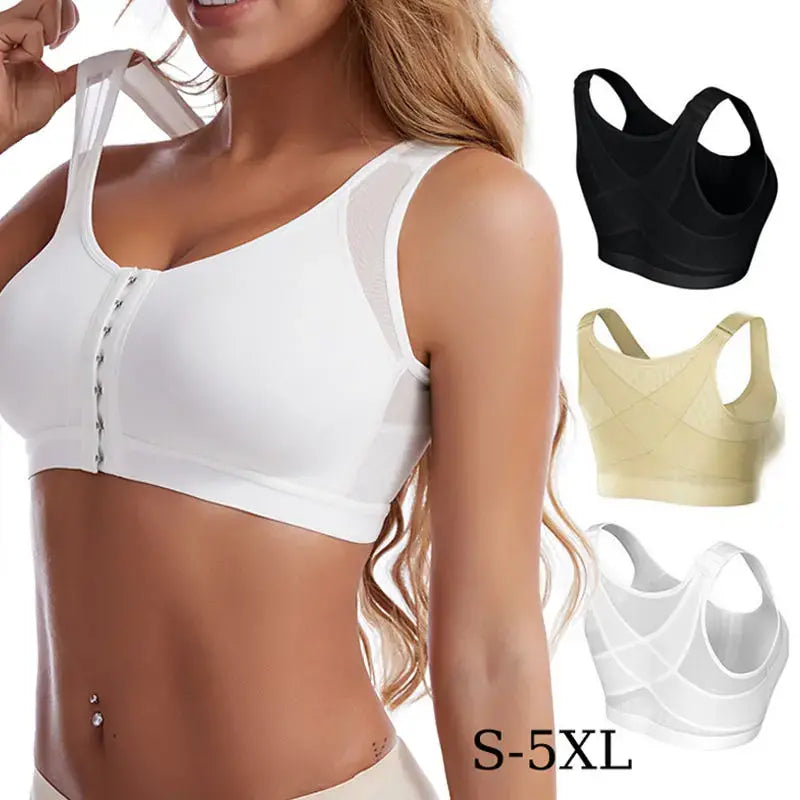 🥰(3 db)👙【40-120kg】Teljes fedésű támasztó melltartó