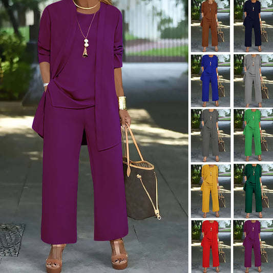 🧥【S-5XL】Elegancki damski komplet 3-częściowy o luźnym kroju🍂