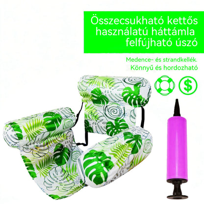 Ingyenes szállítás 💦📢 Összecsukható felfújható úszó kanapé háttámlával + légpumpa