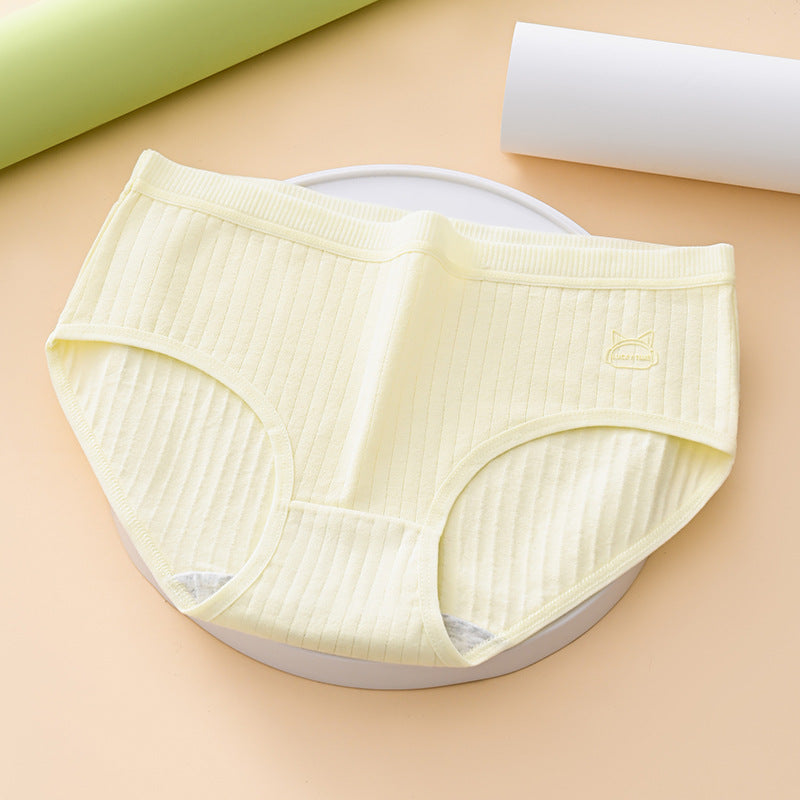 🧁✨【Opakowanie 7 sztuk】Nowa letnia damska bawełniana bielizna z wysokim stanem, wygodna i przewiewna.